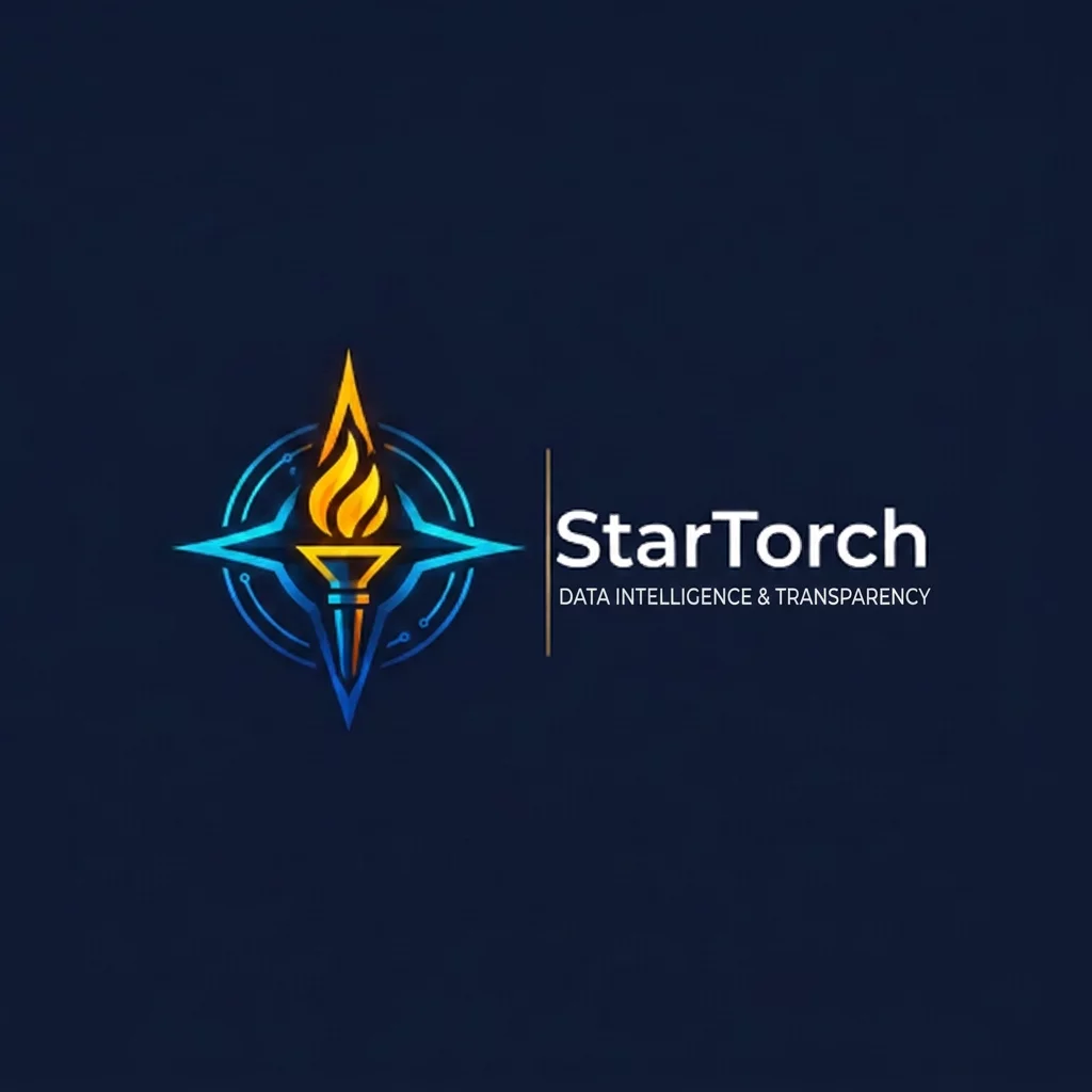 StarTorch — Data Intelligence & Transparency brand poster